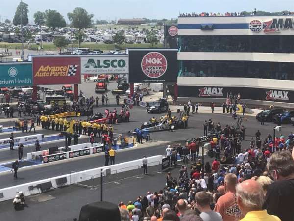 zMAX Dragway, block: F, row: 23, seat: 9