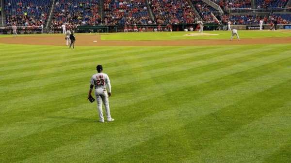 Nationals Park, block: 103, row: A, seat: 1