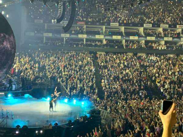 The O2, London, block: 101, row: N, seat: 20