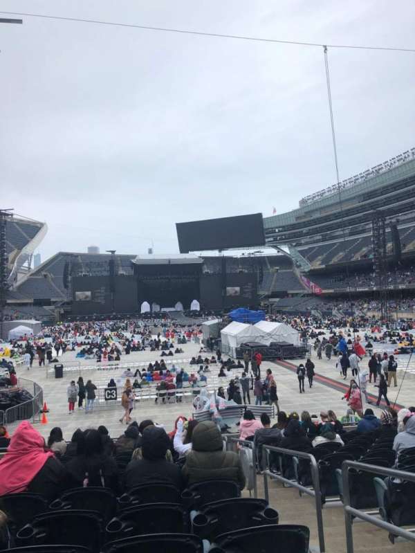 Soldier Field, block: 124, row: 14, seat: 17