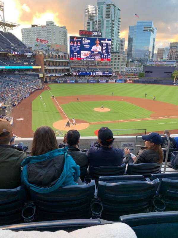 Petco Park, block: 201, row: 7, seat: 15-18