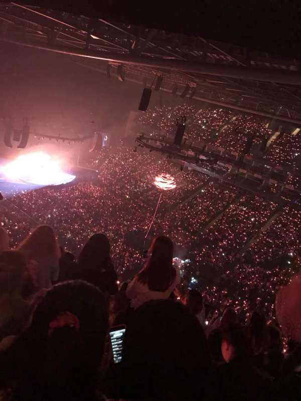 The O2, London, block: 407, row: P, seat: 604