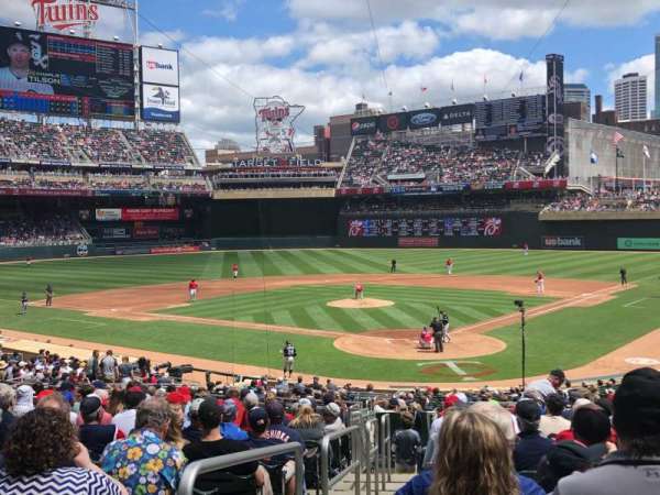 Target Field, block: 115, row: 15, seat: 13