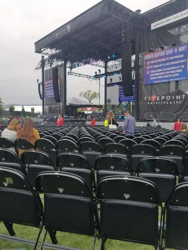 FivePoint Amphitheater, block: Orchestra 202, row: 4, seat: 19