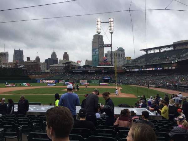 Comerica Park, block: 131, row: 17, seat: 9