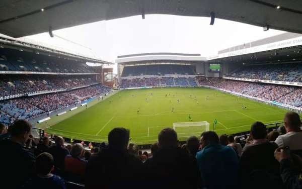 Ibrox Stadium, block: CR4, row: J, seat: 99