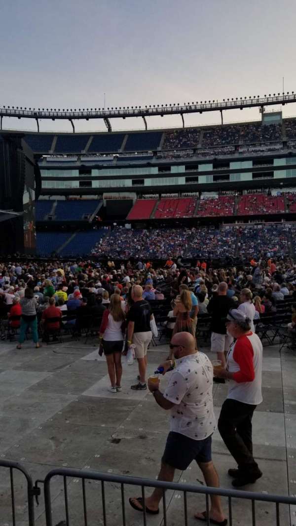Gillette Stadium, block: 110, row: 1, seat: 5