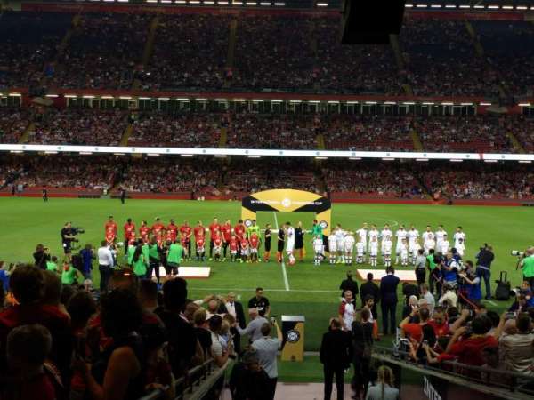 Principality Stadium, block: L9, row: 23, seat: 13