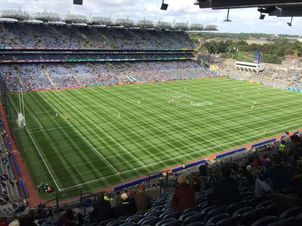 Croke Park, block: 711, row: V, seat: 26
