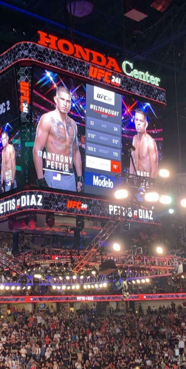 Honda Center, block: 210, row: P, seat: 9