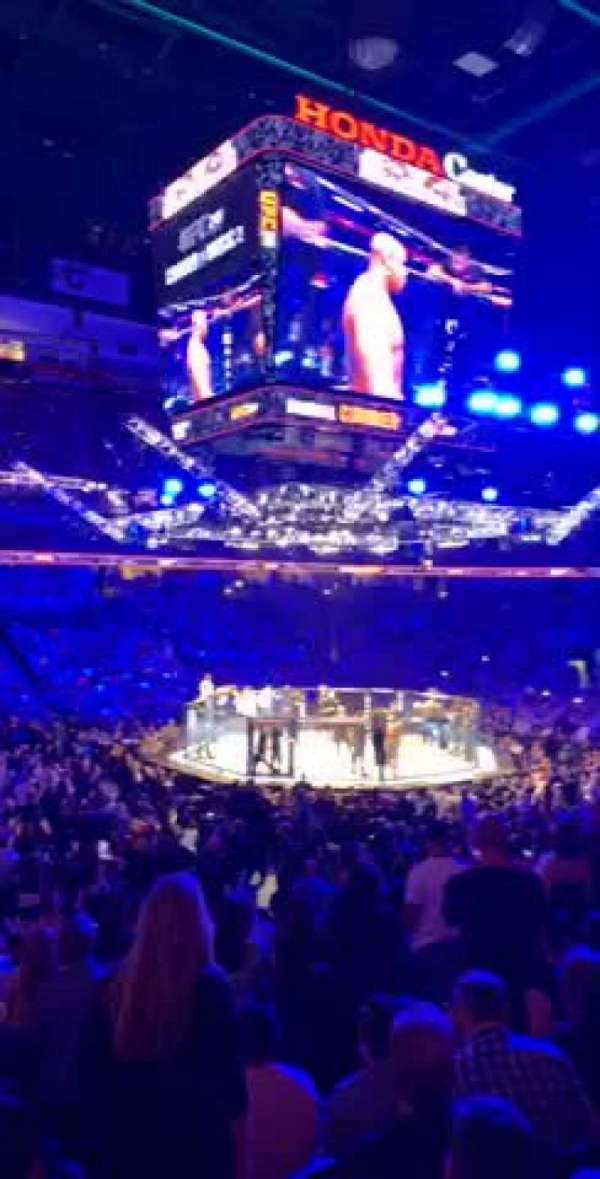 Honda Center, block: 210, row: P, seat: 9