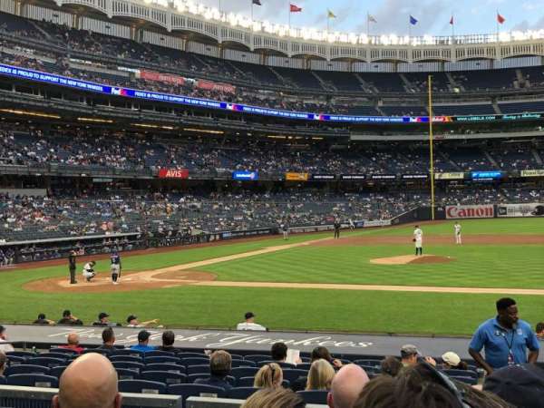 Yankee Stadium, block: 116, row: 4, seat: 5
