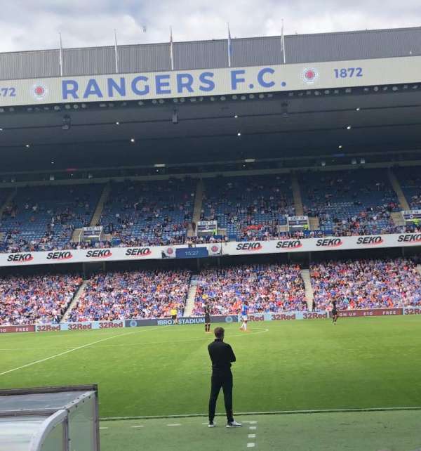 Ibrox Stadium, block: SE5, row: J, seat: 138
