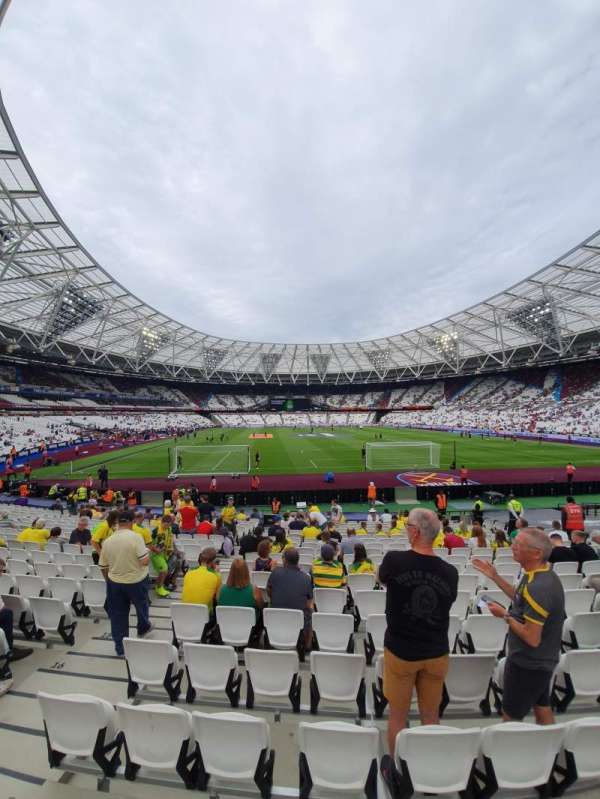 London Stadium, block: 119, row: 18, seat: 7