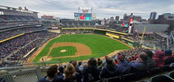 Target Field, block: 309, row: 6, seat: 17