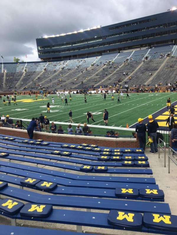 Michigan Stadium, block: 40, row: 14, seat: 20