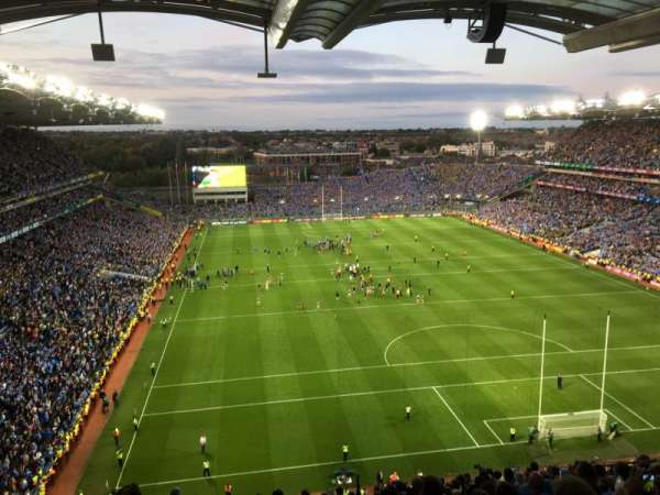 Croke Park, block: 721, row: T, seat: 9