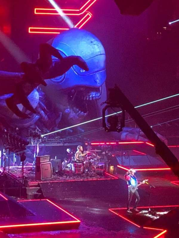 The O2, London, block: 101, row: U, seat: 37