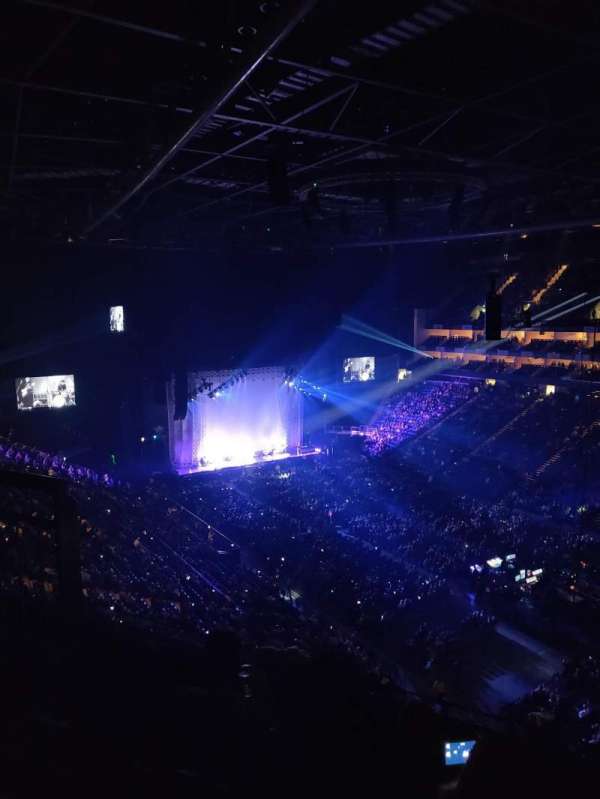 The O2, London, block: 407, row: D, seat: 617