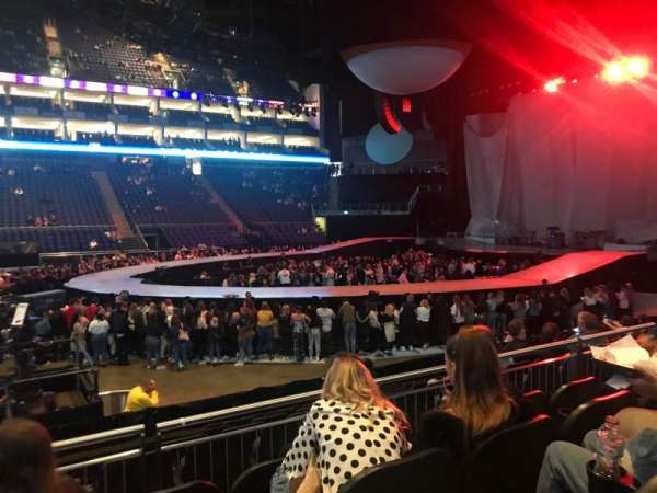 The O2, London, block: 111, row: L, seat: 345