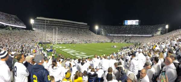 Beaver Stadium, block: NB, row: 23, seat: 15