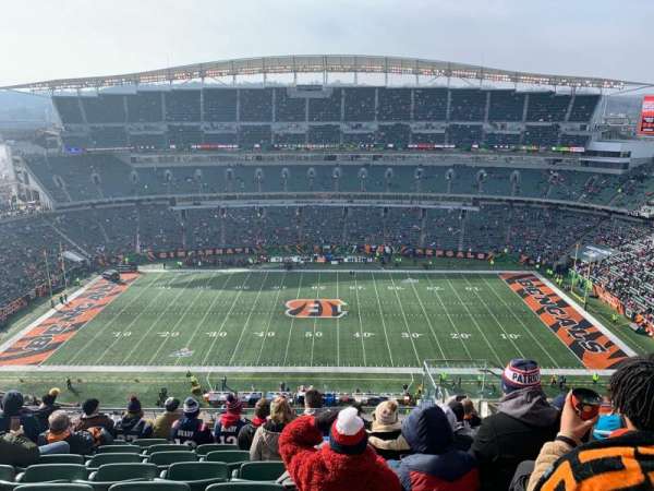 Paycor Stadium, block: 340, row: 23, seat: 6