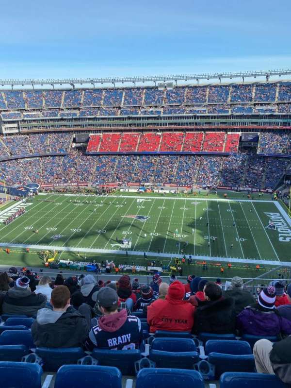 Gillette Stadium, block: 330, row: 16, seat: 8