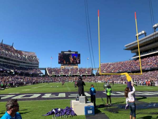 Amon G. Carter Stadium, block: 134, row: 1, seat: 14