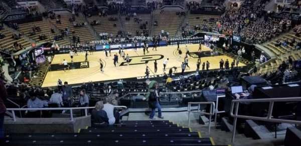 Mackey Arena, block: 111, row: 12, seat: 3