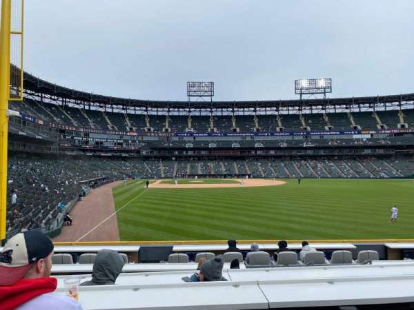 Rate Field, block: 107, row: G8, seat: 18