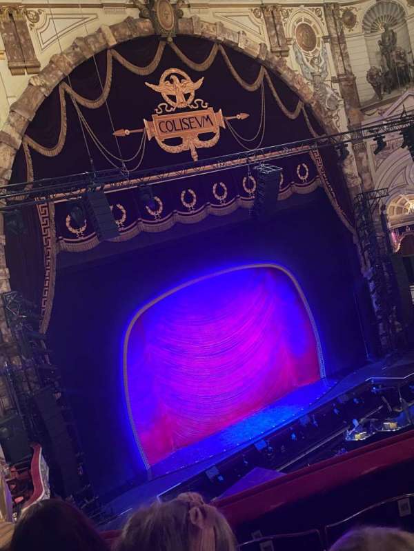 London Coliseum, block: Upper circle, row: D, seat: 53