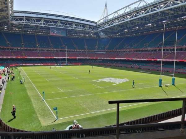 Principality Stadium, block: M2, row: 3, seat: 13