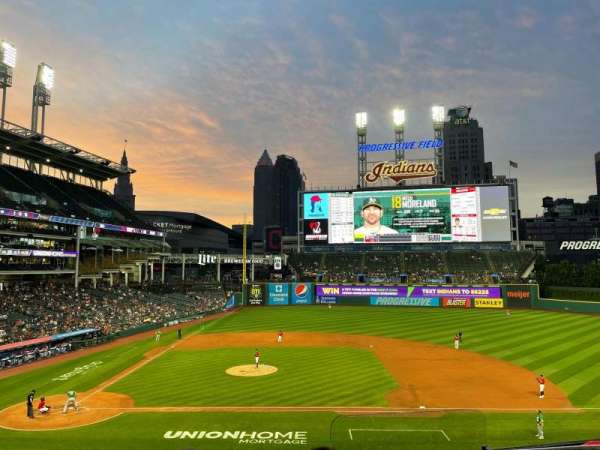 Progressive Field, block: 346, row: D, seat: 2