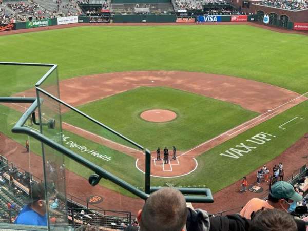 Oracle Park, block: VR315, row: 2, seat: 18