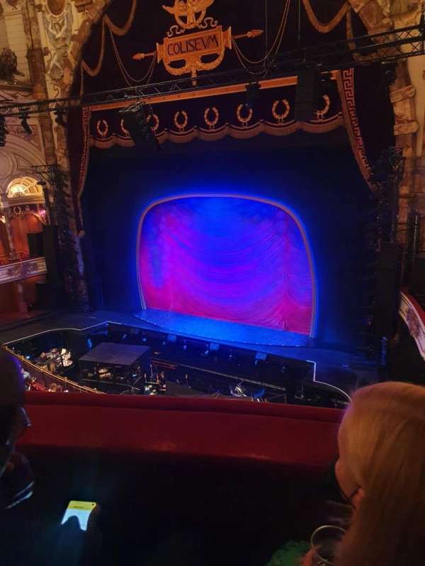 London Coliseum, block: Upper Circle, row: B, seat: 4