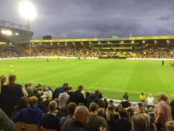 Carrow Road, block: J, row: P, seat: 86