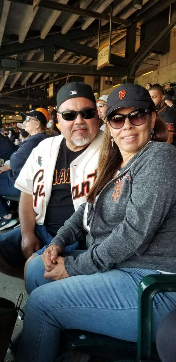 Oracle Park, block: 101, row: 1, seat: 3