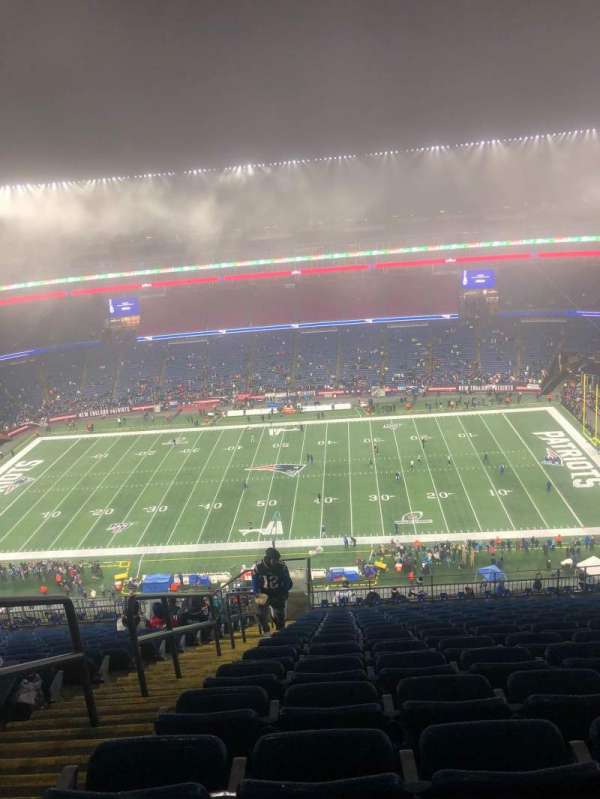 Gillette Stadium, block: 330, row: 23, seat: 4