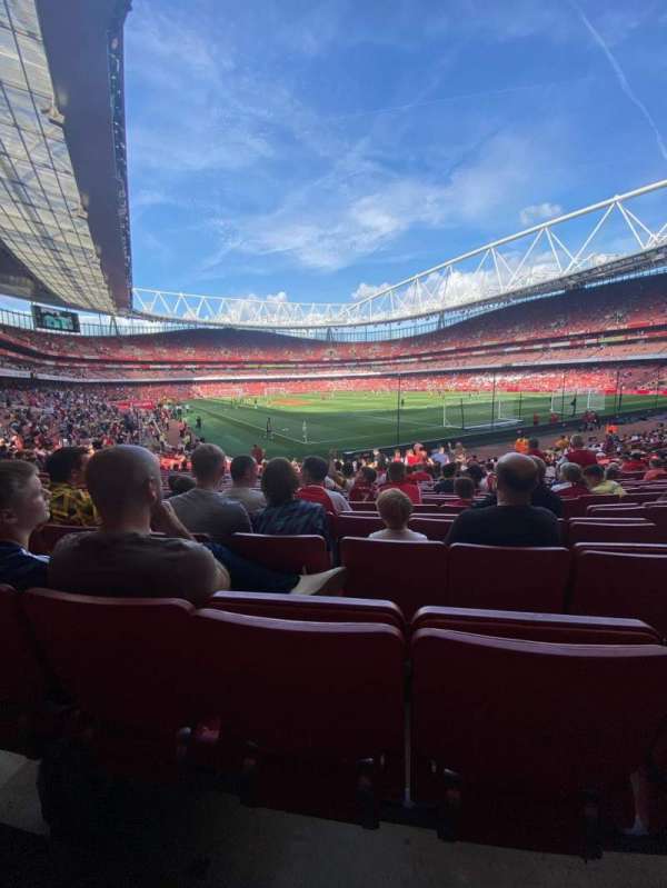 Emirates Stadium, block: 27, row: 23, seat: 854