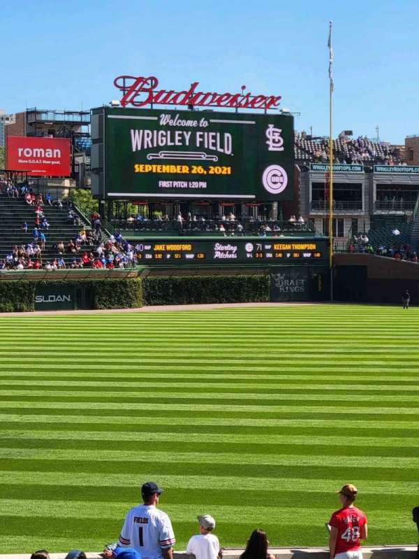 Wrigley Field, block: 205, row: 2, seat: 1
