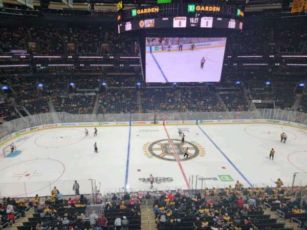 TD Garden, block: 302, row: 1, seat: 1