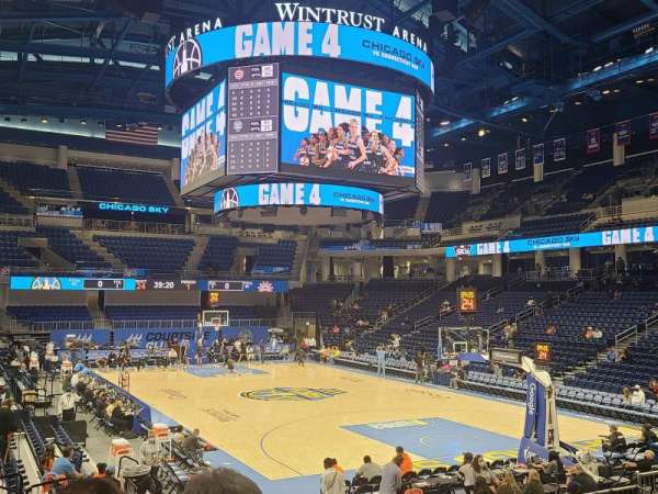 Wintrust Arena, block: 104, row: H, seat: 1