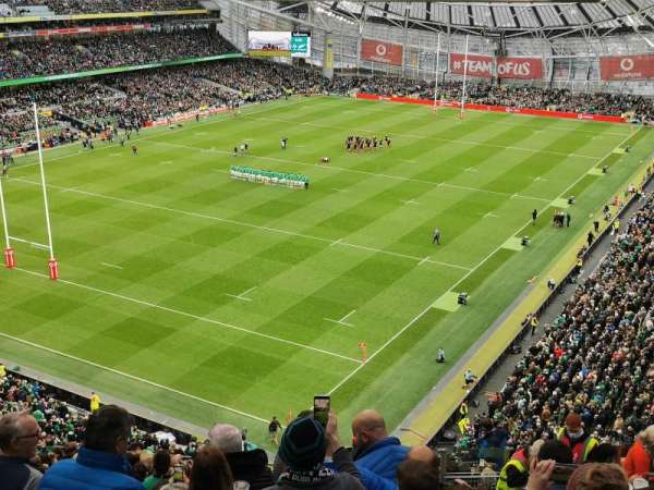 Aviva Stadium, block: 511, row: R, seat: 20