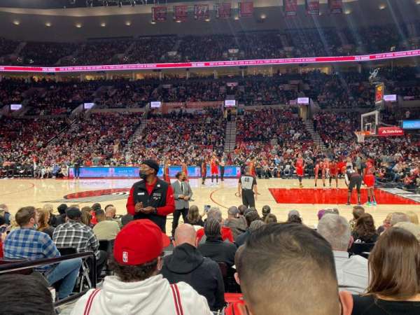 Moda Center, block: 111, row: D, seat: 16