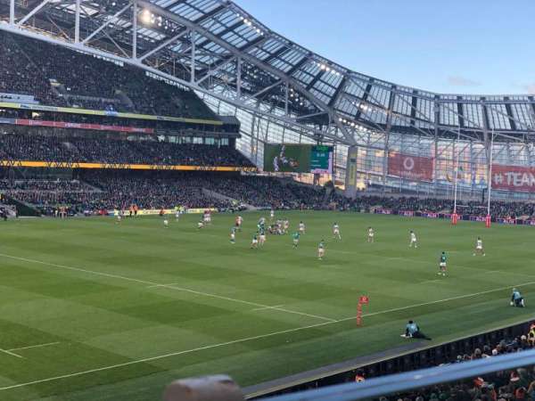 Aviva Stadium, block: 310, row: A, seat: 16