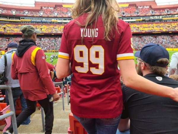 Northwest Stadium, block: 101, row: 24, seat: 22