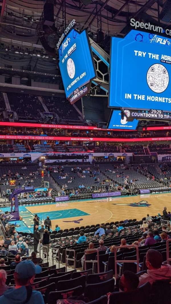 Spectrum Center, block: 117, row: Q, seat: 5