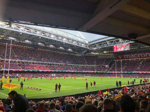 Principality Stadium, block: L14, row: 20, seat: 9