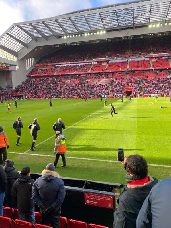 Anfield, block: Kj, row: 6, seat: 109