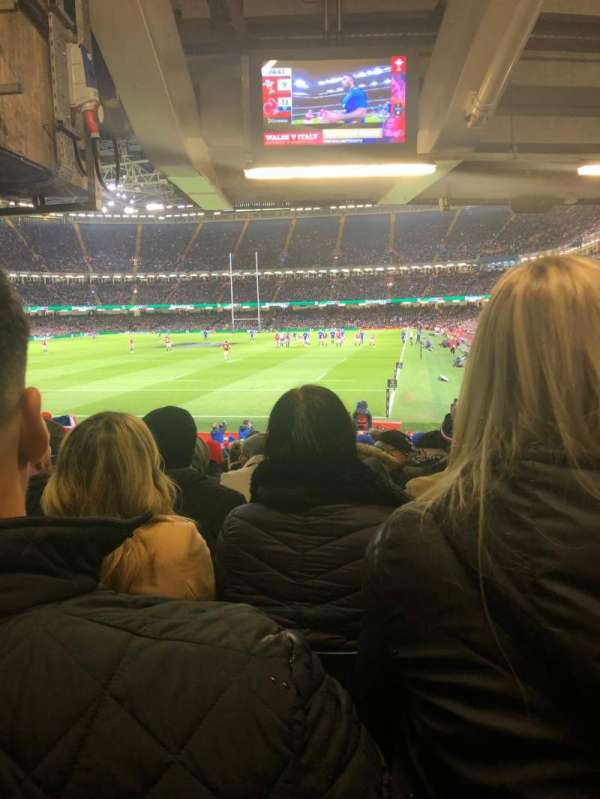 Principality Stadium, block: L38, row: 25, seat: 10